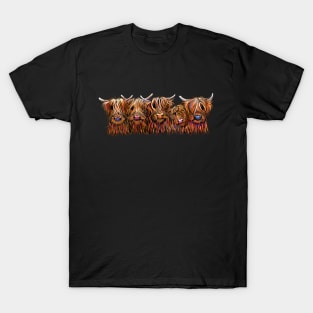 SCoTTiSH HiGHLaND CoWs ' THe HaiRY BuNCH OF CooS ' T-Shirt